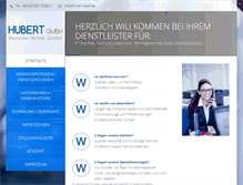 Tablet Screenshot of firma-hubert.de